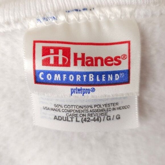 Vintage International Womens Conference Sweatshirt Mens Size Large White Y2K - Picture 5 of 6